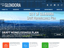 Tablet Screenshot of cityofglendora.org